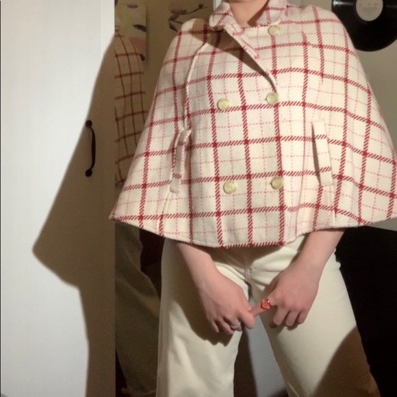 Preloved United Colours of Benetton cape coat, woman's XS - Picture 6 of 8